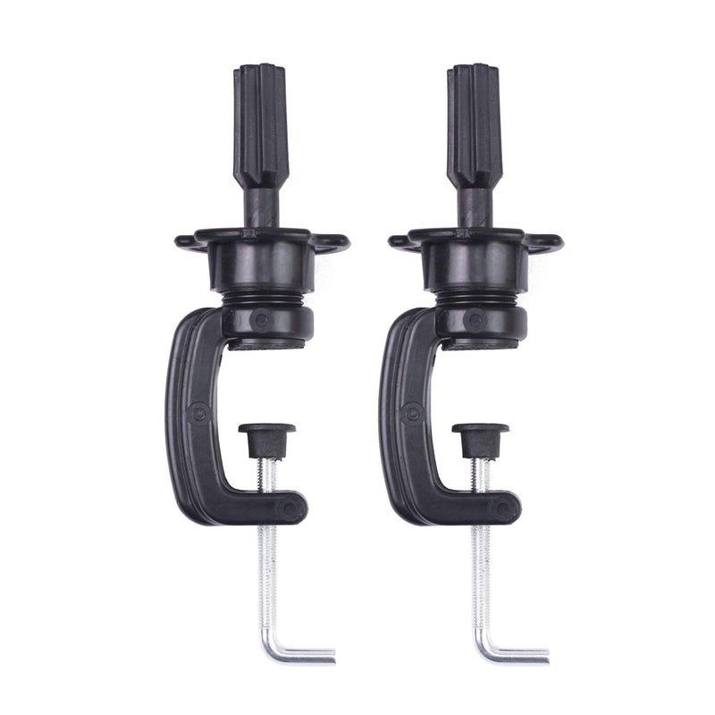 EERYA 2Pack Holder Clamp Stand Holder for Cosmetology Wig Mannequin Manikin Training Head Stands Wig Mannequin Head Standard 2Pcs